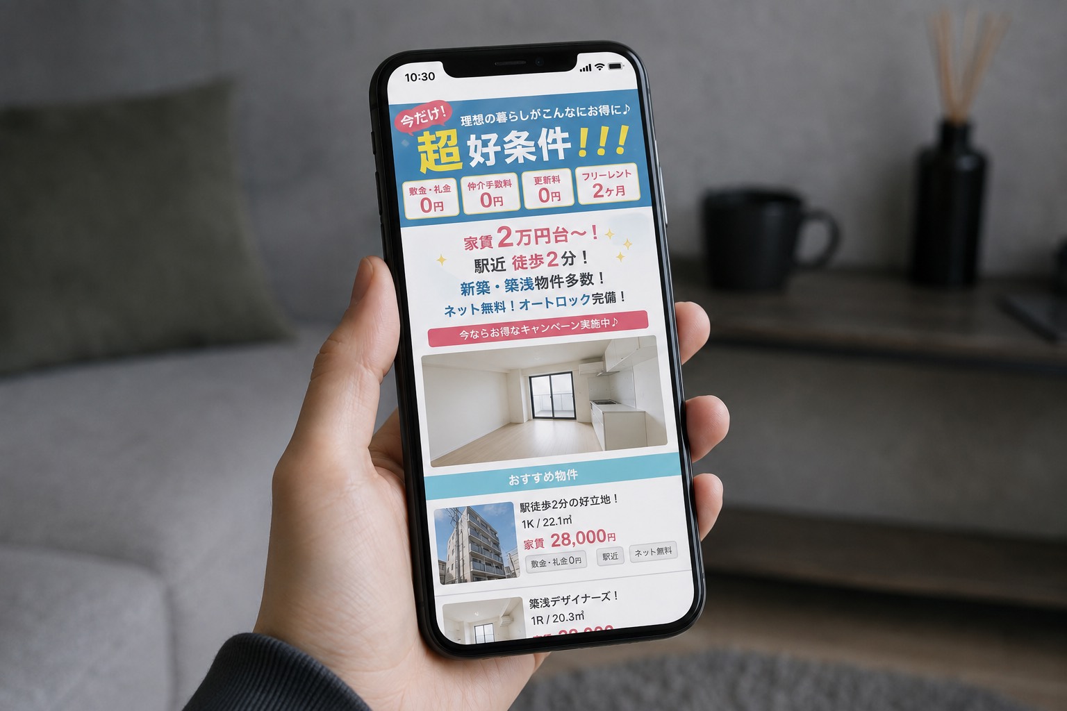 好条件すぎるおとり広告のイメージ